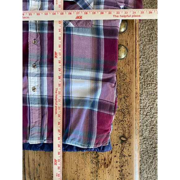 Vintage Backpacker Sportswear Mens Plaid Quilted Jacket Large 100% Cotton - Picture 7 of 7